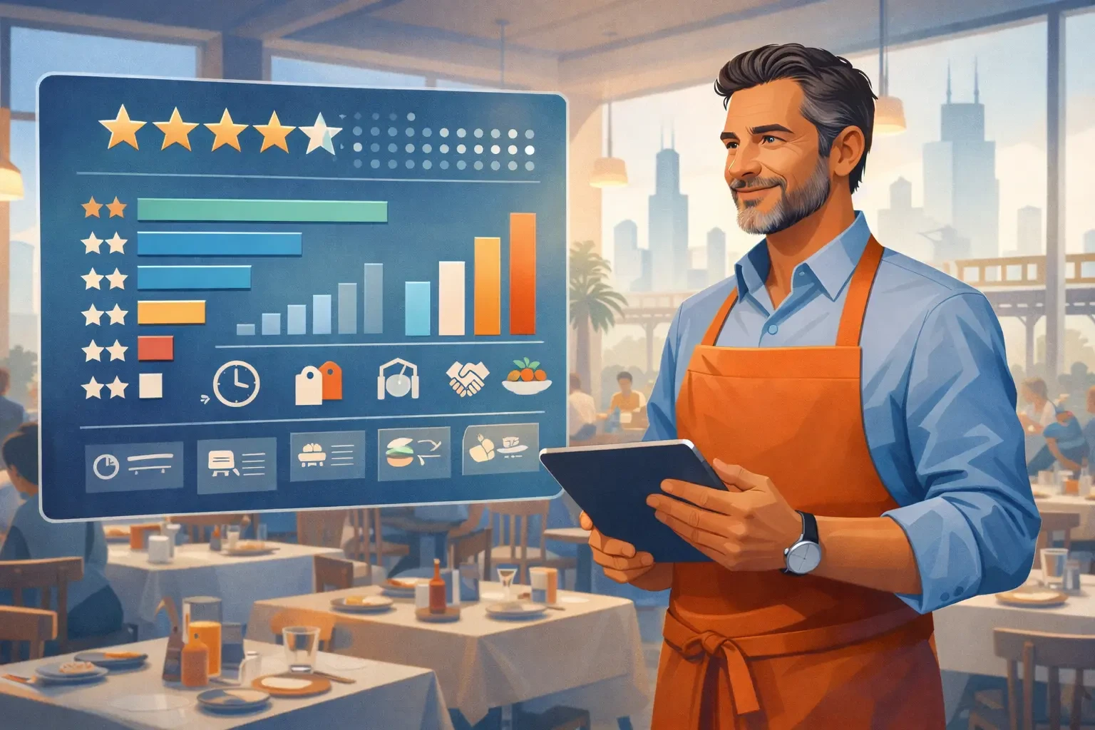 Chicago Restaurants TripAdvisor Benchmark vs Illinois and US